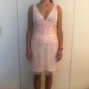 Trina Turk Pink Spotted Mini Dress